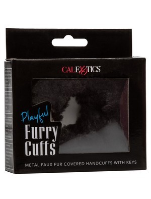 FURRY CUFFS BLACK