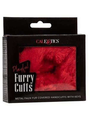 FURRY CUFFS RED