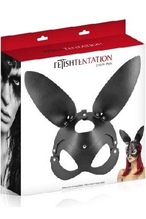 FETISH BUNNY MASKA BLACK