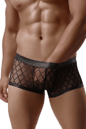 BOXER TRANSPARENT BLACK L